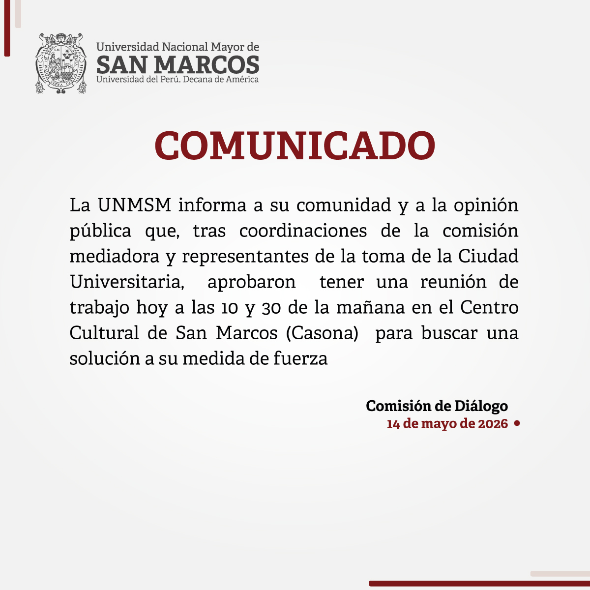 Universidad Nacional Mayor de San Marcos tweet media