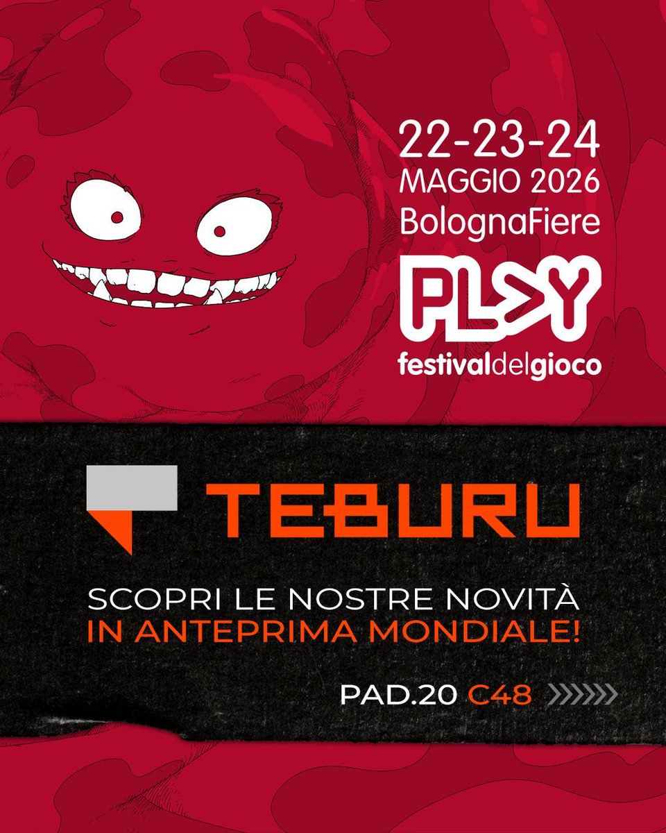 TeburuGames's tweet photo. 🇮🇹 PLAY Bologna è alle porte!

Dal 22 al 24 maggio venite a trovarci al Pad.20 C48 per provare tutte le ultime novità e l'anteprima mondiale di HOXFALL, il nostro survival horror cooperativo. ☣️ 

Venerdì 22 e Sabato 23 dalle 17.30 c'è il TAP&amp;PLAY! 🍻 

Vi aspettiamo! 😎 https://t.co/VLQHjZPGLC