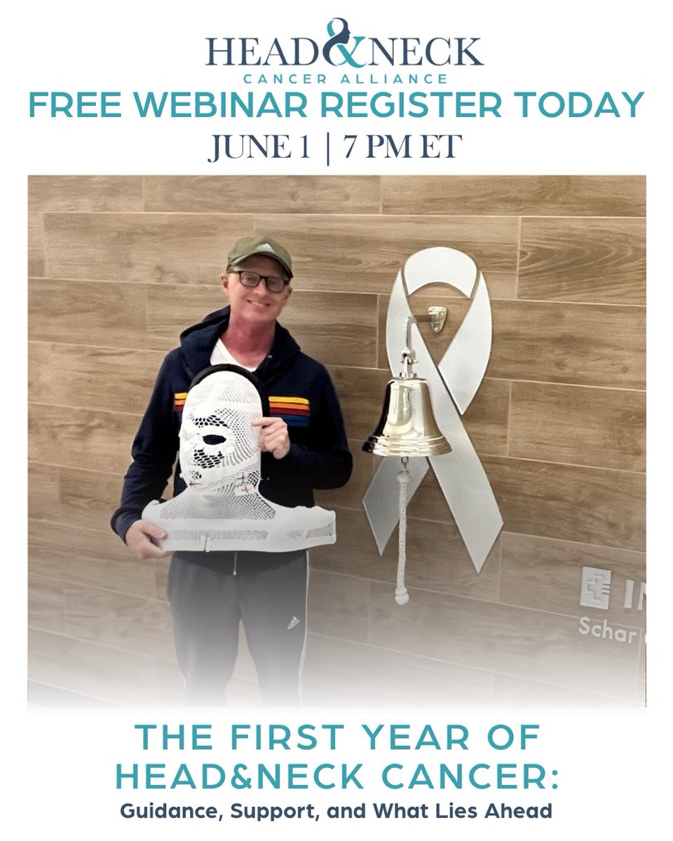 thancfoundation's tweet photo. A new head &amp; neck cancer diagnosis can feel overwhelming. This free Head &amp; Neck Cancer Alliance webinar offers guidance on treatment planning, side effects, nutrition, speech and support 💙 👉 https://t.co/55plM3KSge #HeadAndNeckCancer https://t.co/7GiNFOVypA