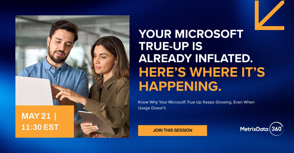 metrixdata360's tweet photo. Rescheduled to May 21st! 

Stop treating Microsoft True-Up like an invoice exercise and start treating it like a negotiation strategy.
On Thursday, May 21st, Mike Austin will be hosting a live session to show you behind the scenes of Microsoft True-Ups. Request your spot here:

https://t.co/mz8kSJmBfe

#TrueUps #SAM #ITAM #MetrixData360 #MicrosoftCosts