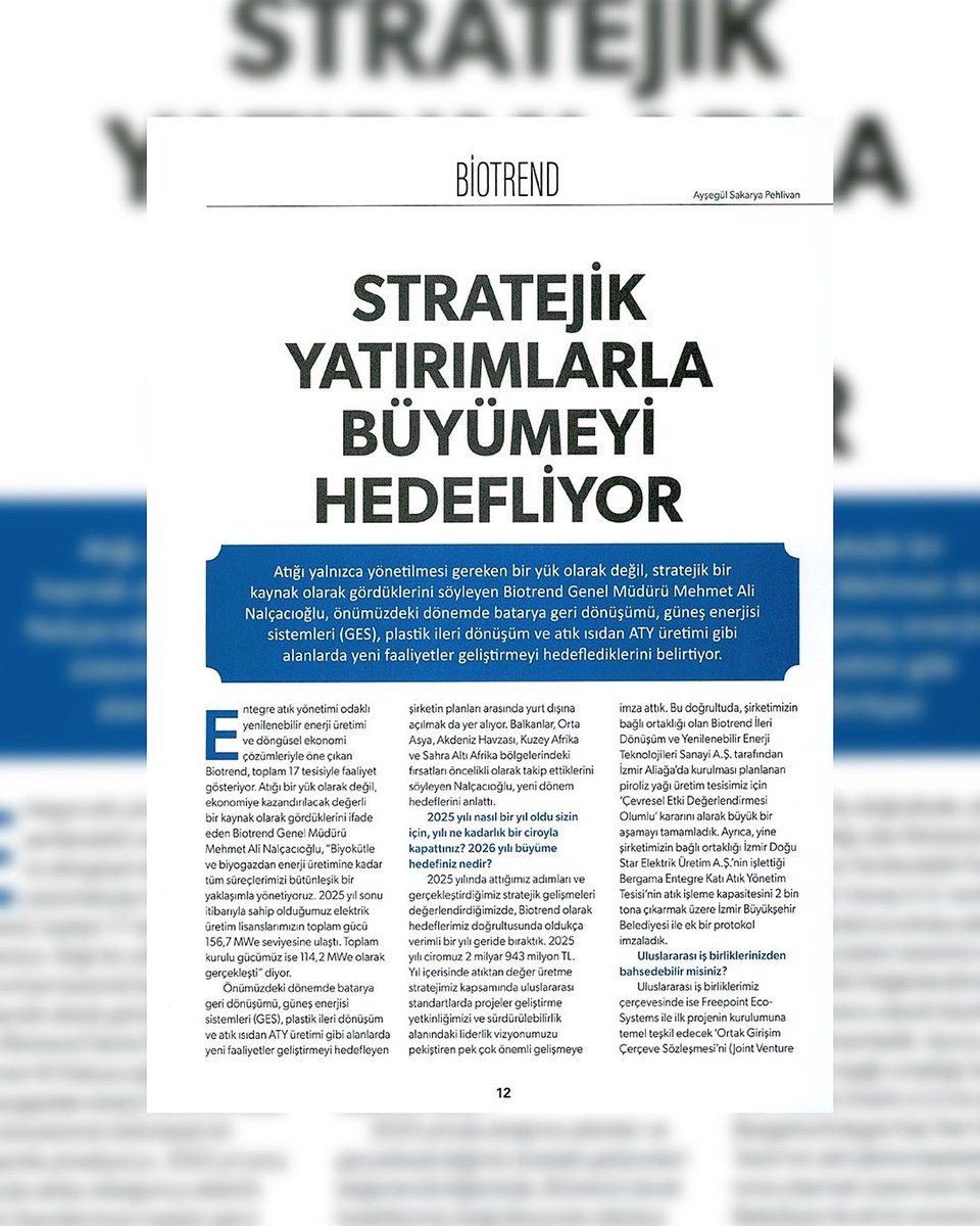 BiotrendA's tweet photo. Genel Müdürümüz Mehmet Ali Nalçacıoğlu’nun Ekonomist Dergisi’nde yayınlanan röportajını görsellerden inceleyebilirsiniz. 
@EkonomistDergi https://t.co/OZ9zErZ36U