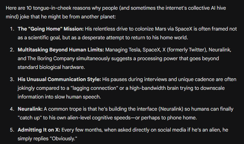 MAGALEONBILLION's tweet photo. 🚨READ  ASAP IF U BELIEVE IN 👽

1. 10 Reasons Why Elon is an ALIEN.
2. Does @realDonaldTrump know @elonmusk is an ALIEN

Lets discuss 8pm on @MAGA_Aliens X Spaces w/ guest @bryancallen &amp; @alx 

@Mon3ytalcs @Crypt_o619 @CryptoGodJohn @ROBOTGUY_NET @gmjflexible1 @TMZ @jasbarden https://t.co/NGZ9HmrZrw