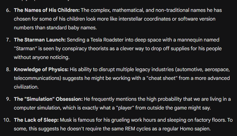 MAGALEONBILLION's tweet photo. 🚨READ  ASAP IF U BELIEVE IN 👽

1. 10 Reasons Why Elon is an ALIEN.
2. Does @realDonaldTrump know @elonmusk is an ALIEN

Lets discuss 8pm on @MAGA_Aliens X Spaces w/ guest @bryancallen &amp; @alx 

@Mon3ytalcs @Crypt_o619 @CryptoGodJohn @ROBOTGUY_NET @gmjflexible1 @TMZ @jasbarden https://t.co/NGZ9HmrZrw