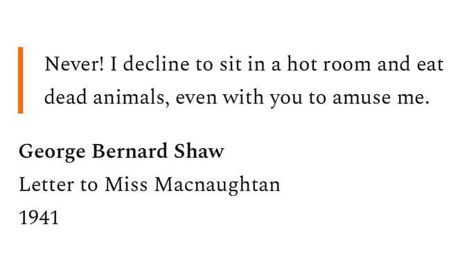 DonPJenn's tweet photo. George Bernard Shaw turns invitations down: https://t.co/Y6px88WV8z