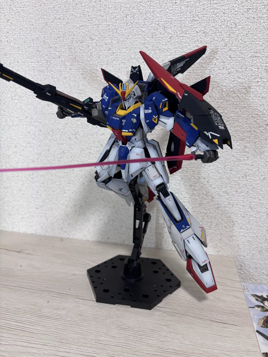 MGゼータガンダムver.ka 完成‼️ 黒立ち上げグラデーション塗装。 毎日