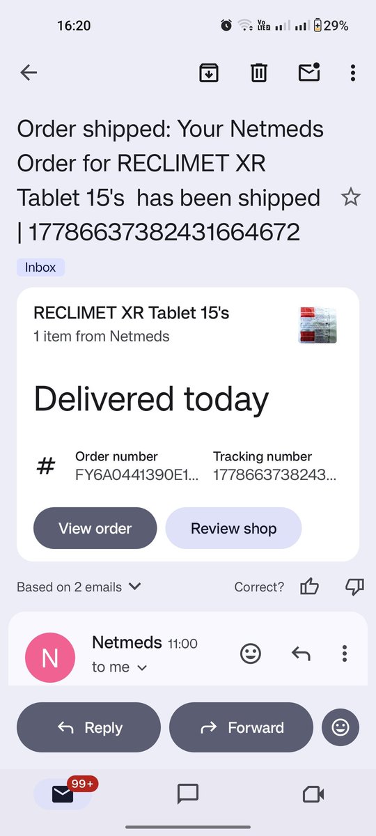 Maq1704's tweet photo. Check how you bluff customer @NetMeds https://t.co/GbnViUKFsZ