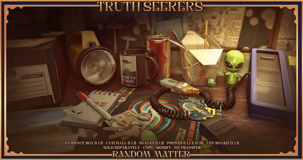 KawaiiFeedSL's tweet photo. Random Matter: Truth Seekers @ C88〡Taxi: https://t.co/YCnoCz9MXf 
#SecondLife #RandomMatter #C88 #secondlifeevent #secondlifecontent #KawaiiFeed https://t.co/CauPbnrJFF