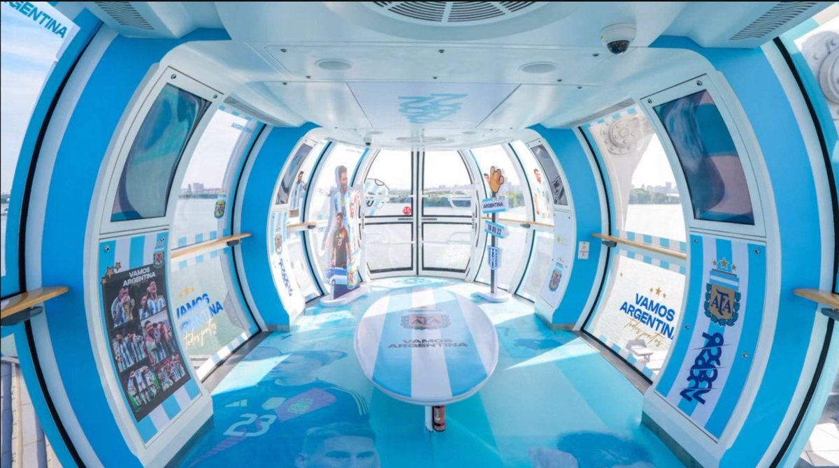 AFA_Pakistan's tweet photo. Together with our commercial agency in China, Asociación del Fútbol Argentino continues bringing the passion of Argentina closer to fans around the world 🇦🇷🌍

Today, we launched a new activation at Noria Ojo de Suzhou 📍
(Huoli Island, Xiangcheng, Suzhou, Jiangsu) https://t.co/f6pGr2pJjz
