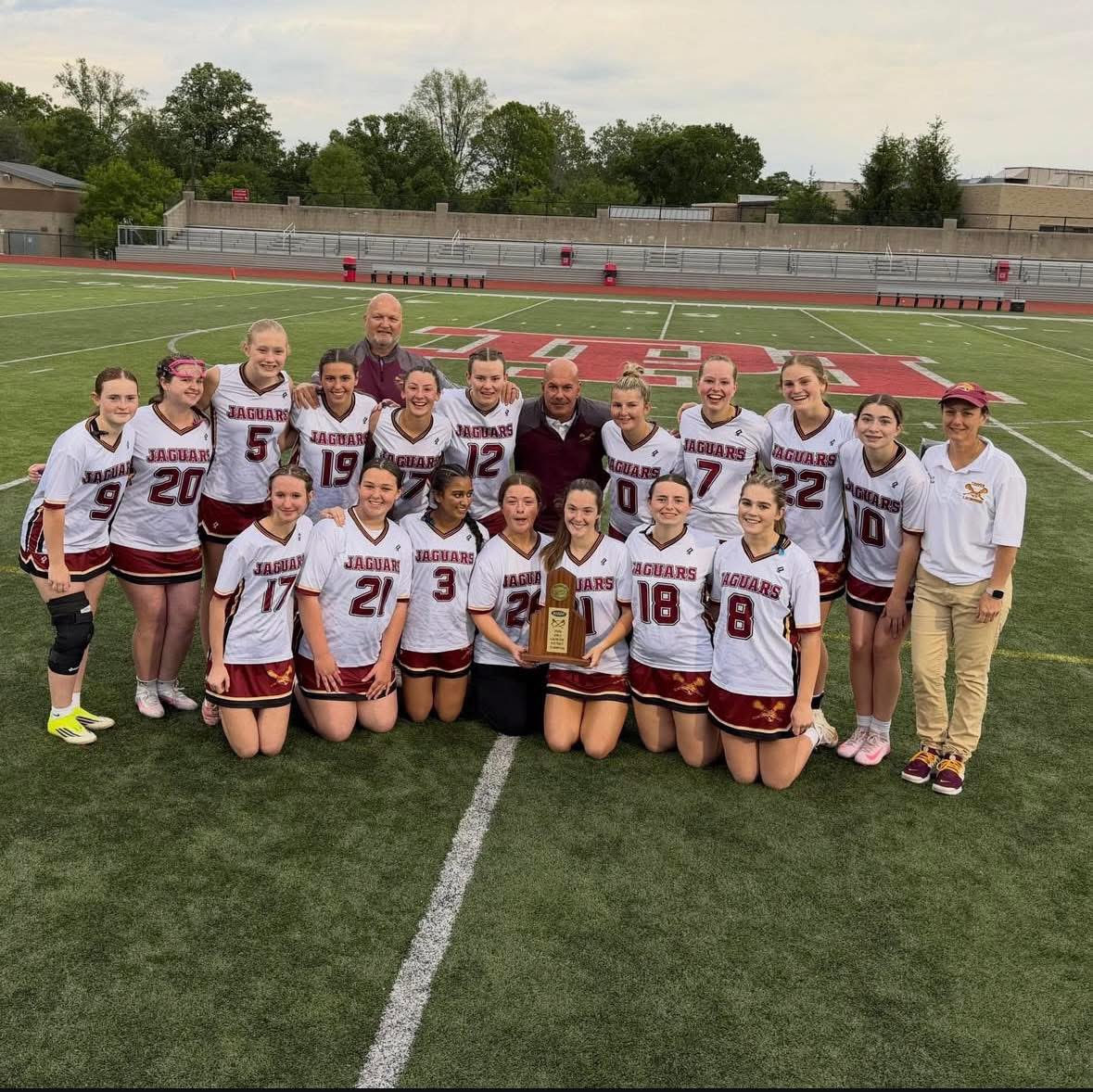 CooperAthletic1's tweet photo. Our Girls Lacrosse team won over Sayre last night and advanced to the regional finals taking on Henry Clay on Friday.  Location: TBD.  Go Lady Jags! https://t.co/2UjgAsWosk