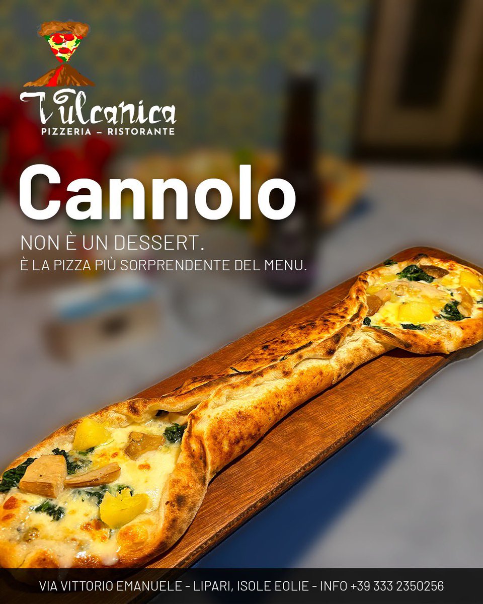 berteugo's tweet photo. Non è un dessert. È la nostra pizza più amata. 🌋
Il Cannolo: pizza arrotolata, ripiena dei migliori ingredienti.
Un'esplosione di gusto a ogni morso.

Vieni a trovarci a Lipari 👇

📍 Via Vittorio Emanuele
📞 +39 333 2350256
🍕 12:00–15:00 | 🌙 18:00–23:00

#Vulcanicalipari https://t.co/7WV8cccYkG