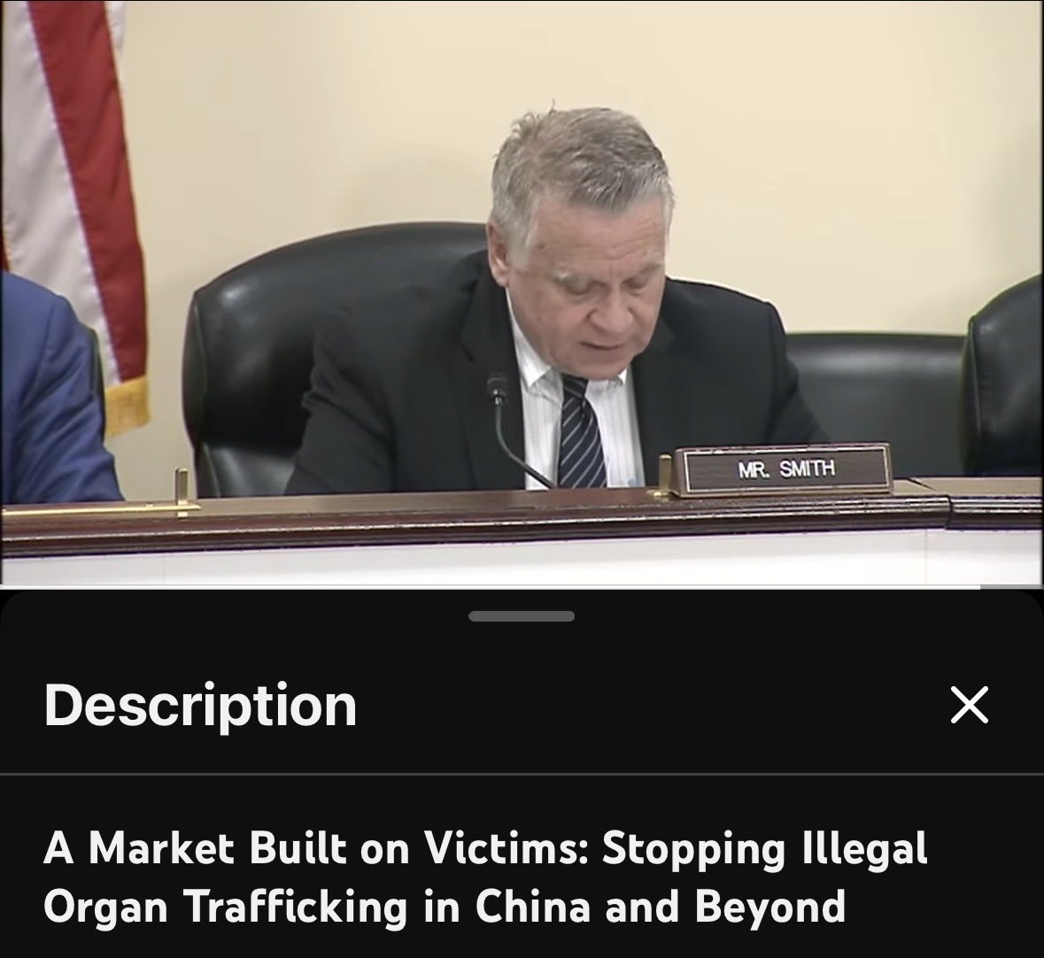 heidiklessigmd's tweet photo. ‼️Watch live now: Congressional hearing on CCP forced organ harvesting, May 14, starting at 10AM EST:

A Market Built on Victims: Stopping Illegal Organ Trafficking in China and Beyond

“The systematic, widespread, and nonconsensual removal of human organs for transplantation—often described as forced organ harvesting or illegal organ trafficking-remains one of the gravest human rights concerns associated with the People's Republic of China. Reports by researchers, human rights advocates, and medical ethics experts have raised serious concerns that prisoners of conscience, including Falun Gong practitioners, Uyghurs and other Turkic Muslims, and other political and religious prisoners, have been targeted within a state-enabled transplant system.

Three new books have been published recently that provide fresh perspectives on this issue, drawing renewed attention to evidence of forced organ harvesting in China, the relationship between religious persecution and transplant abuse, and how international medical, academic, commercial, and government actors have failed to confront or prevent these atrocities. This hearing will further explore what the United States and its allies can do to address this heinous global crime and examine additional steps that can be taken to hold both PRC officials and organ traffickers accountable for their roles in perpetuating it.”

The hearing is in room 2247 of the Rayburn House Office Building.

Witnesses
Ethan Gutmann, Senior Research Fellow in China Studies, the Victims of Communism Memorial Foundation; author of The Xinjiang Procedure and The Slaughter Ambassador Sam Brownback, Senior Fellow, Pepperdine University; former U.S.
Ambassador-at-Large for International Religious Freedom; former U.S. Senator and Governor of Kansas; author of China's War on Faith Jan Jekielek, Senior Editor, The Epoch Times; Host of "American Thought Leaders"; New York Times best-selling author of Killed to Order Kalbinur Sidik, Survivor of China's genocide and eyewitness to forced labor camps and author of forthcoming book Heart Full of Light: Love, Loss, and Survival Inside China's Gulags.

https://t.co/EBcWZHEUyz