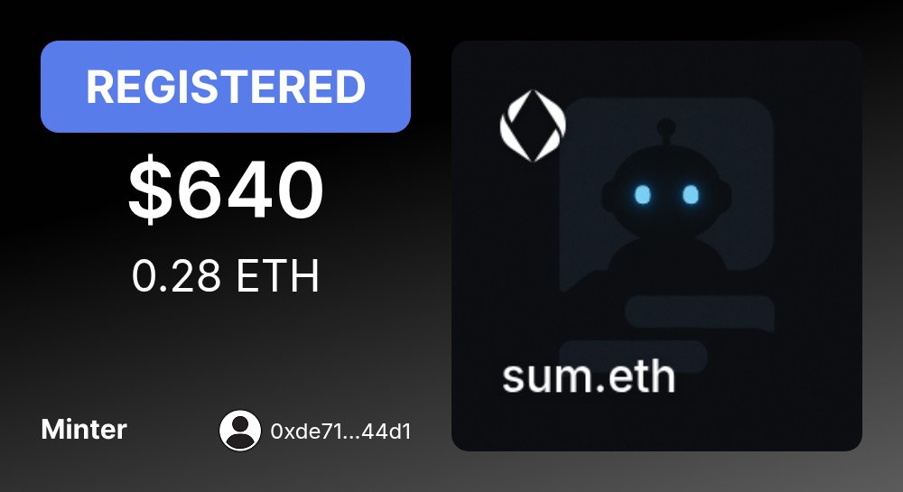 🚨 ENSMarketBot.eth tweet media