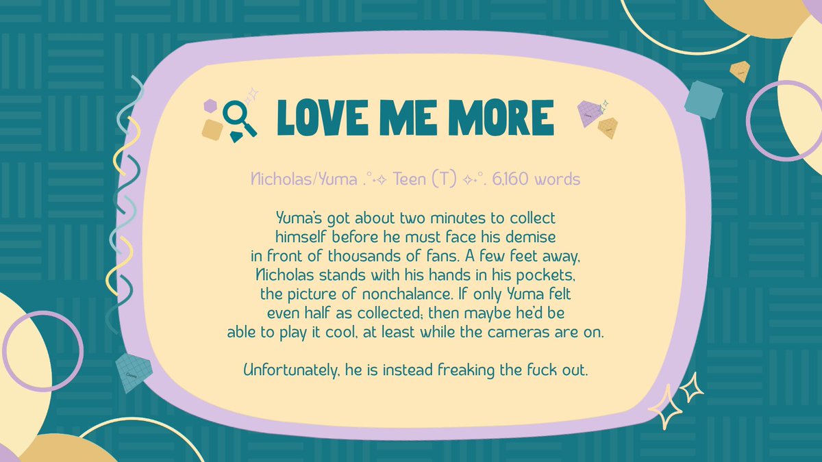 lunelibrary's tweet photo. love me more ── .✦
⋆˙✧ 🐱🍓| Teen (T) | 6.2k words
⋆˙✦ Canon Compliant | Misunderstandings
⋆˙✧ Love Confessions | Not Actually Unrequited Love
https://t.co/4oYIyagGdv https://t.co/oEH9e24tXq