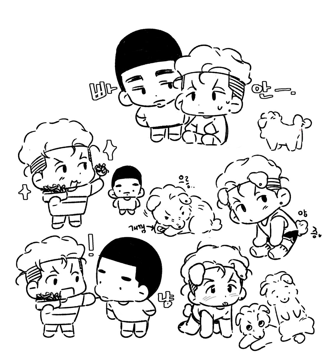 tikeumil_0's tweet photo. 명태 그리다가 개솝이 잔뜩 그리기 https://t.co/XYK1w8ewO4