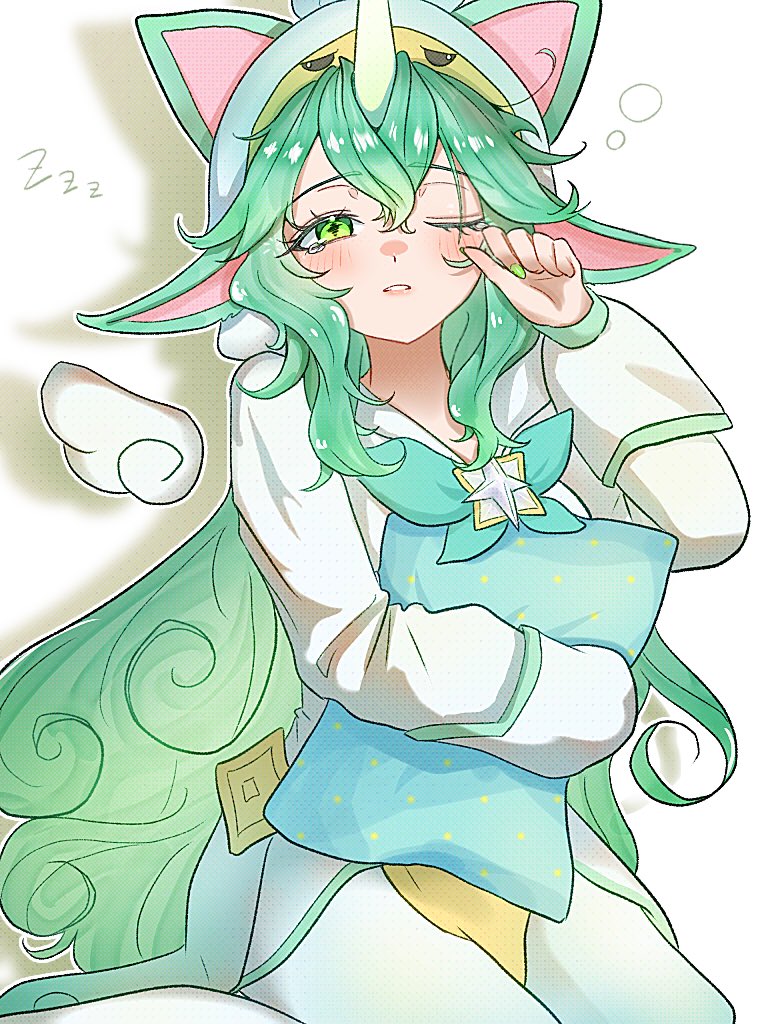 sorakaページ TFT_1draw #Soraka (՞- -՞)ᶻᶻᶻ