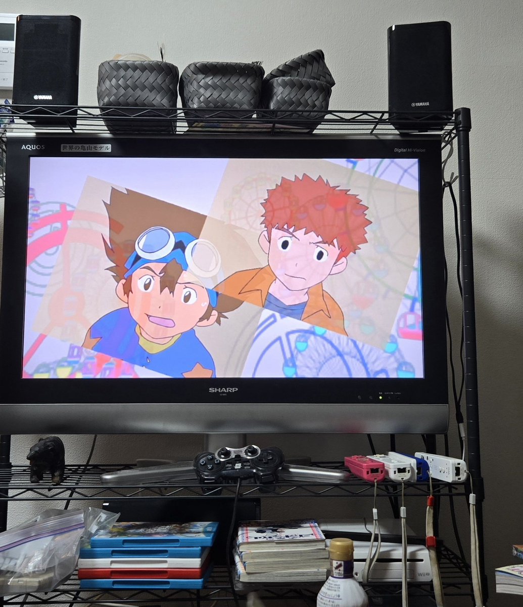 久しぶりにSF研の同期で集まってデジモン見てる