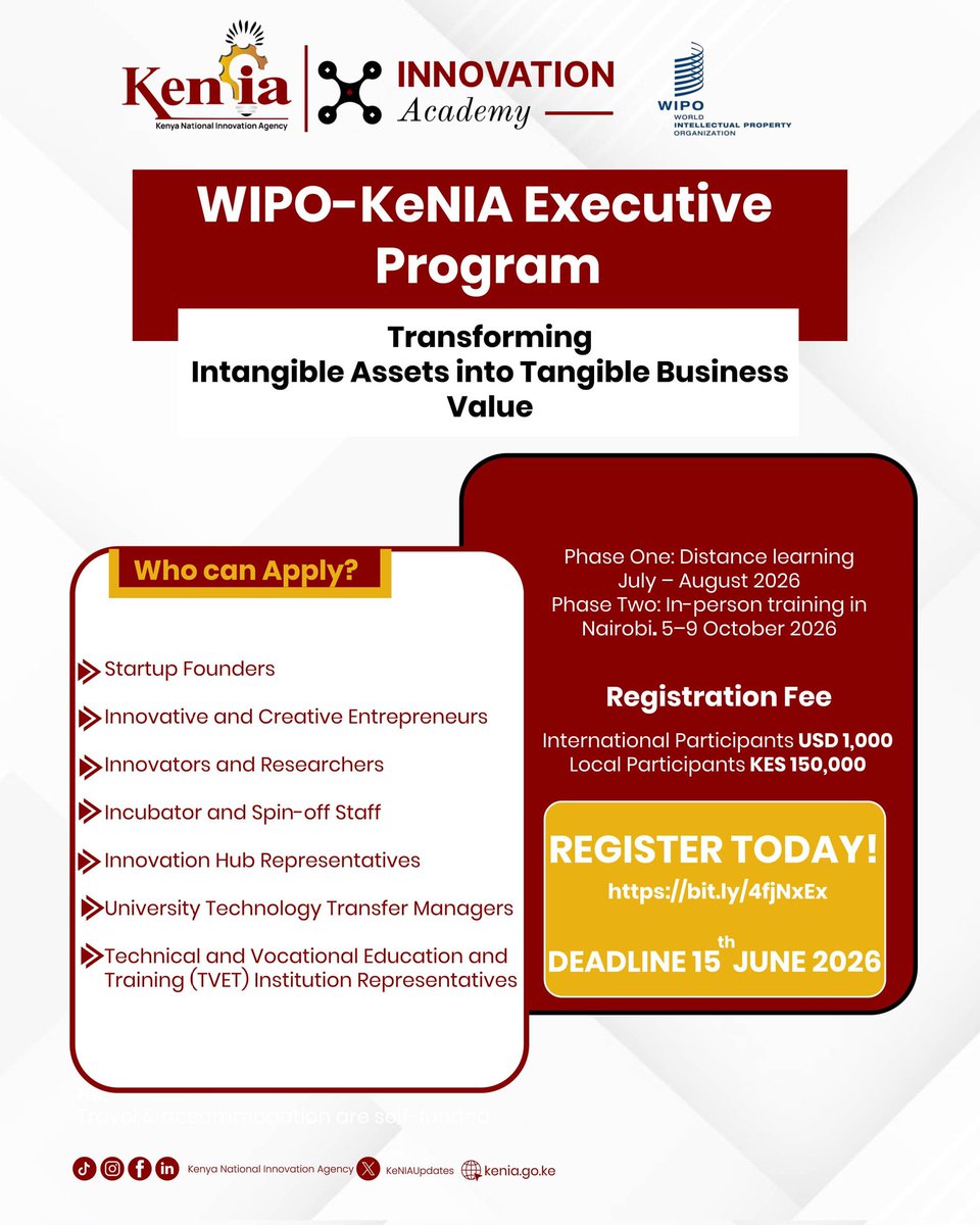Kenya National Innovation Agency (KeNIA) tweet media
