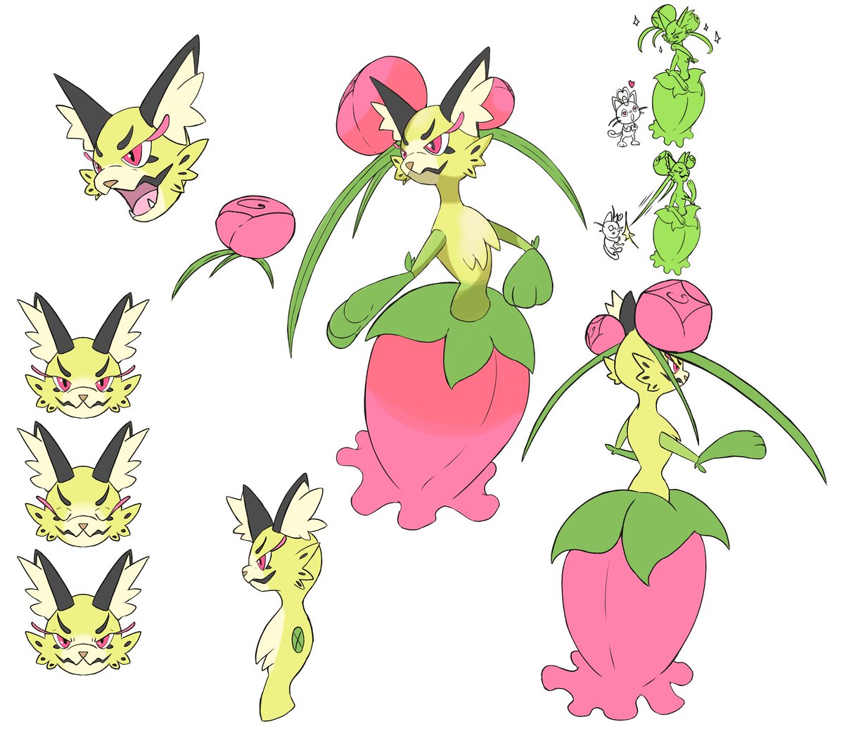 Yayo_art's tweet photo. Starter's final evolutions

Elefleur, grass/dark type
Macabra, fire/ghost type
Nobilclaw, water/steel type 

#pokemon #fakemon #conceptart https://t.co/0F5fzTxHuB