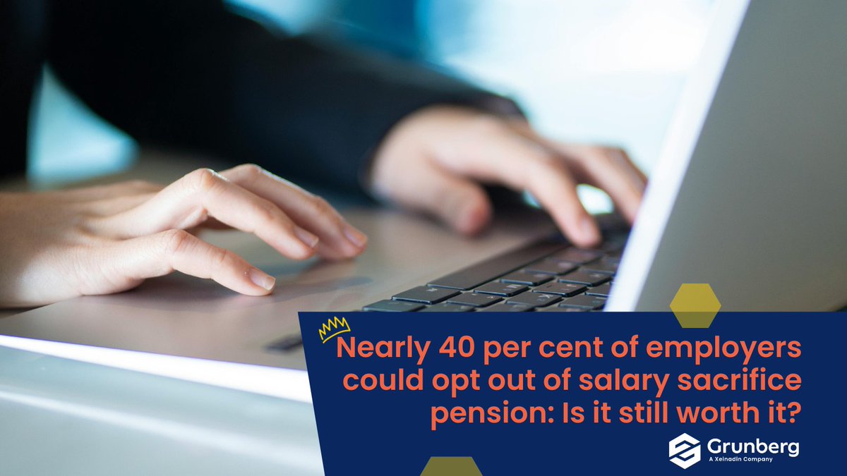 GrunbergLondon's tweet photo. Are salary sacrifice pensions still the right choice for employers?

Following the Autumn Budget, nearly 40% of employers are considering leaving salary sacrifice schemes behind, with 10% already making the move.

Read more: https://t.co/qqyd0y0LK2

#SalarySacrifice #Retirement https://t.co/T3n79kM5Qp