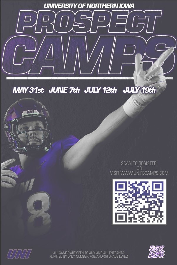 GrahamGresethJr's tweet photo. Thank you @Coach_OC_ for the personal camp invite for @UNIFootball this June!

Let's get to work this summer and build! 

@QBMotion_MW 
@QBCoachStenny 
@Emoneyshow 
@Crimsonfootball 
@spurrlyman https://t.co/kSYsLDjoMl
