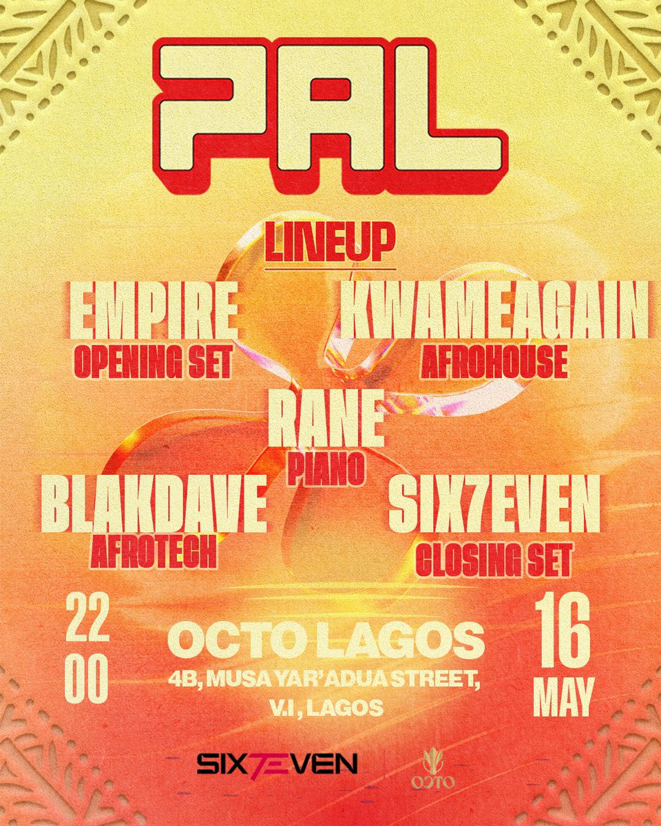 Pal_isHere's tweet photo. WE DANCE THIS WEEKEND PALS 🕺

@thekwamina 
@_blakdave 
@DjRane007 
@DjSix7Even 

#pianoafrohouselagos #comewithapal https://t.co/j7WUv9bgFC