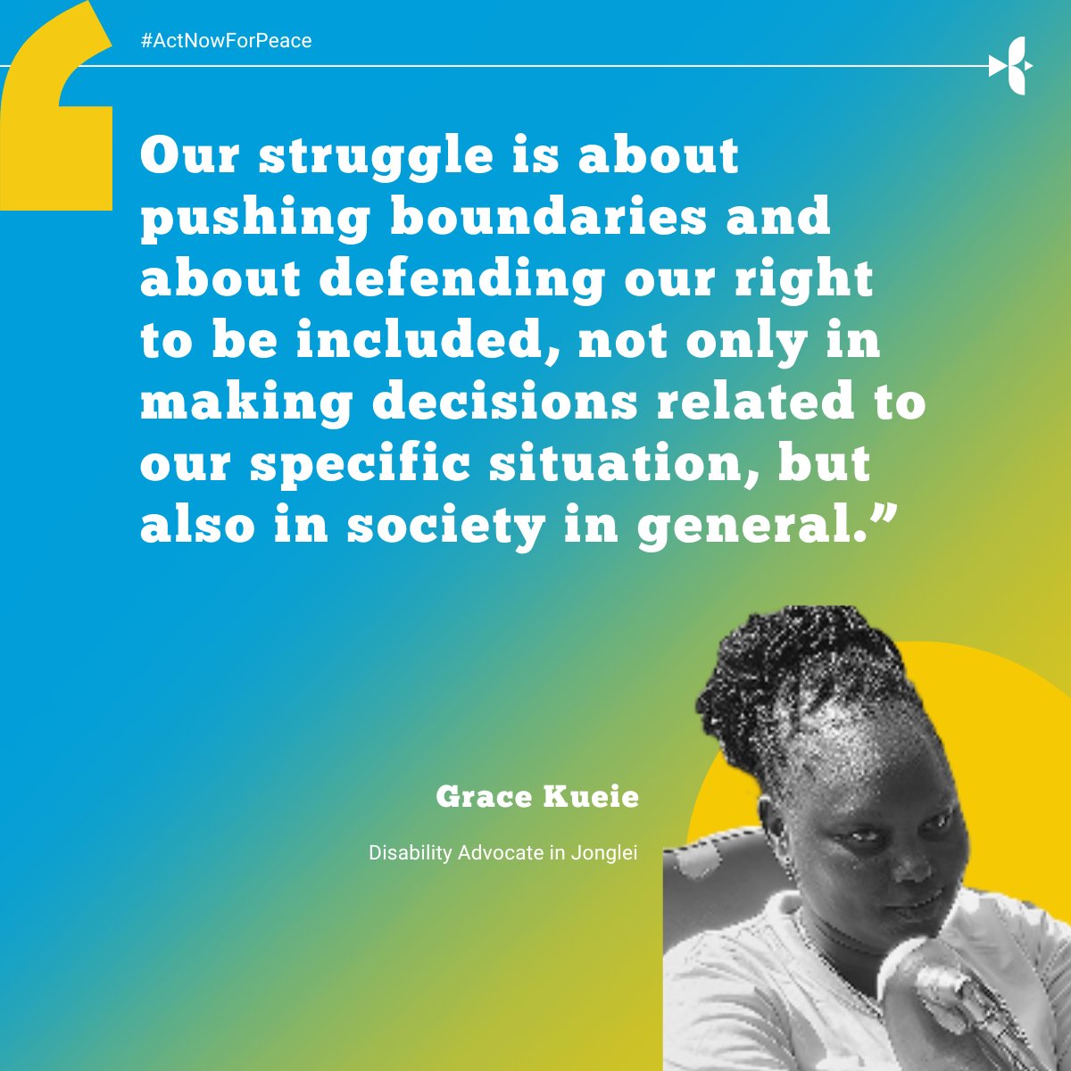 unmissmedia's tweet photo. #ActNowForPeace
#InvestInPeace
#OurCommonFuture
#A4P https://t.co/RxcL0NMdzU