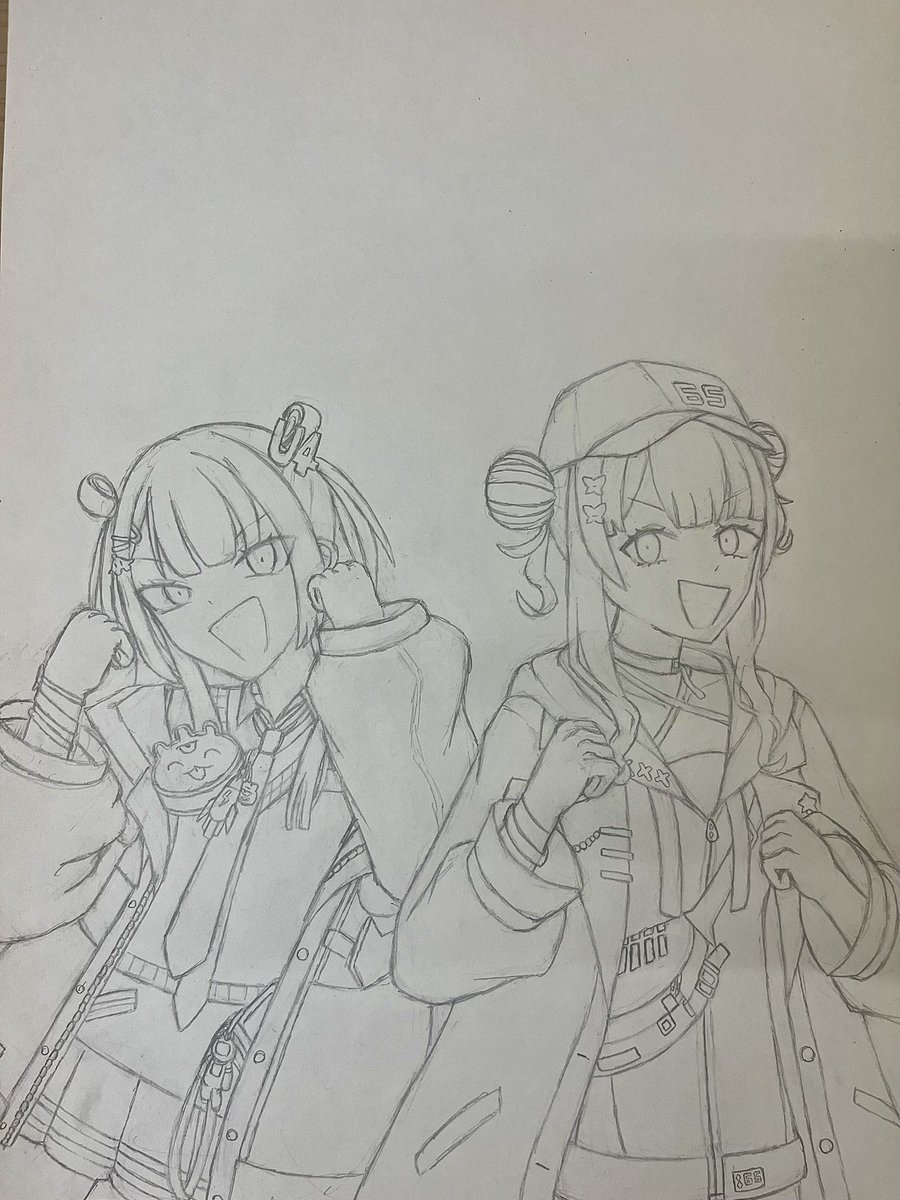 次のFAの下描きです！！ 今月中には上げたい.！