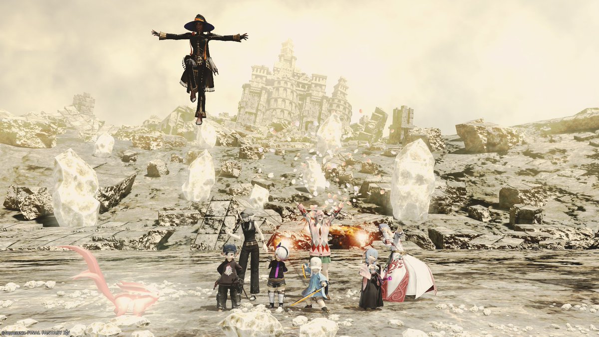 Torico_ff14's tweet photo. 前にみんなでアラ行った時の！
どのタイミングにするか迷った末のこれ
#FF14SS　#FC_NKT https://t.co/kiA1EjksiF