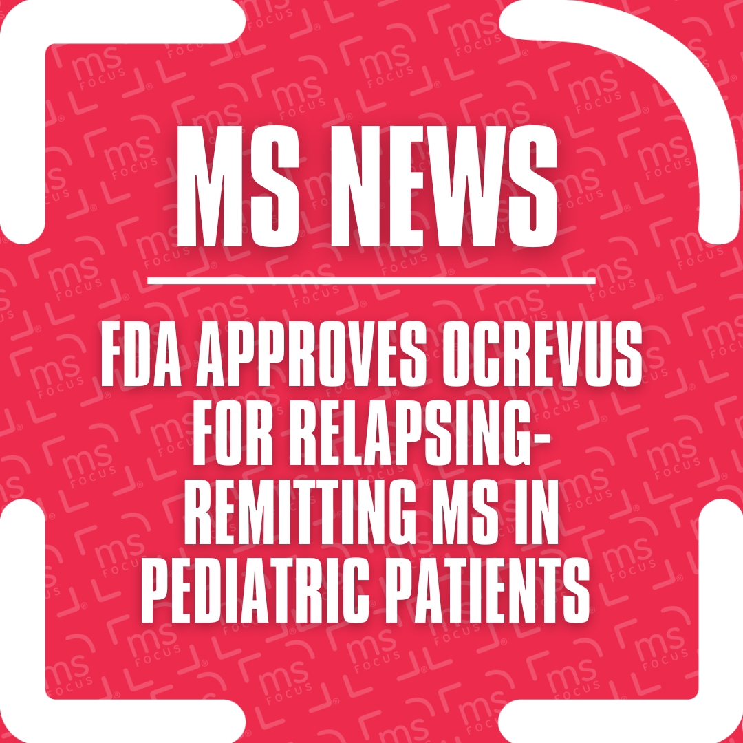 MS_Focus's tweet photo. The U.S. FDA has approved Ocrevus, produced by @Genentech, for the treatment of relapsing-remitting #MS in pediatric patients aged 10 years and older who weigh 55 pounds or more. 

Learn more: https://t.co/1831dOyVxI https://t.co/9eOC27sQ7A