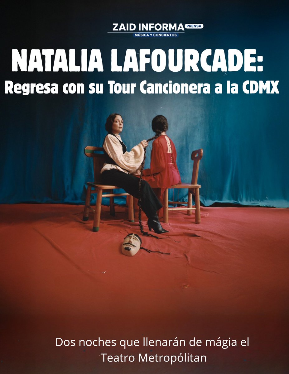 minutodeprensa's tweet photo. ¡Natalia Lafourcade regresa con Cancionera Tour al Metropólitan!

La artista y compositora mexicana @lafourcade vuelve con su Tour Cancionera al @TMetropolitanMx 

#zaidinforma #natalialafourcade #cancioneratour #teatrometropólitan #musica https://t.co/snr8xJFXEW