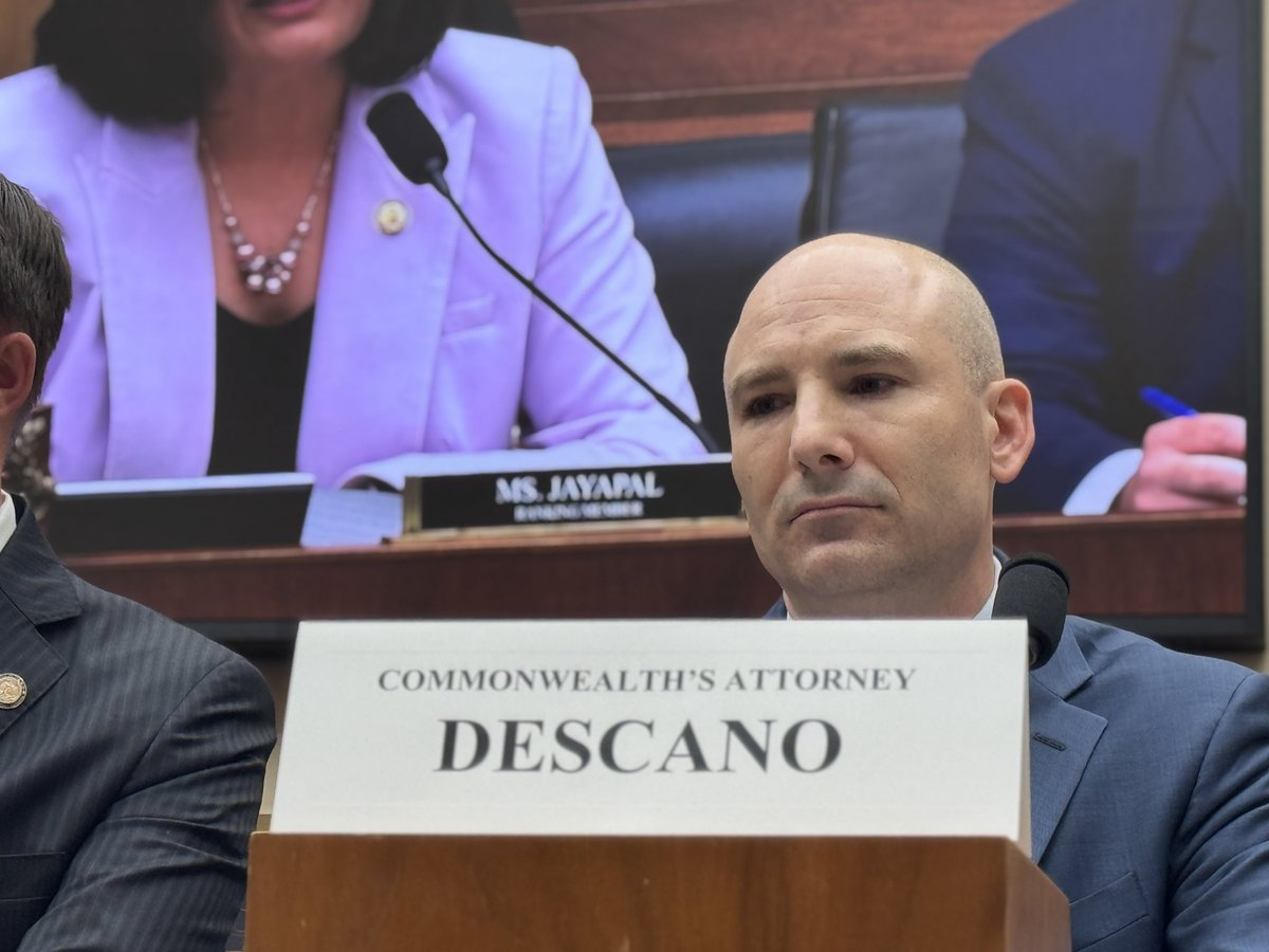 NickMinock's tweet photo. Right now, Fairfax County Commonwealth’s Attorney Steve Descano and Sheriff Stacey Kincaid are being grilled for their sanctuary policies for illegal immigrants.

You can watch the hearing here: https://t.co/jYFDFdhi8y https://t.co/ToI7rfTeuU