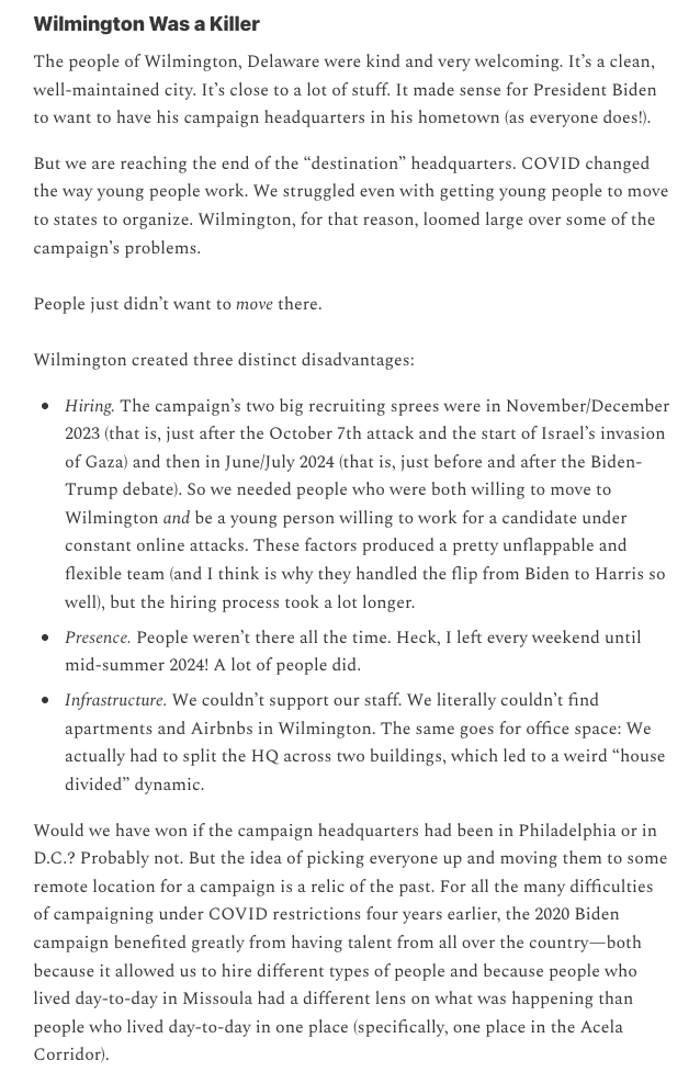 samstein's tweet photo. There is just SO much to chew on in this piece. The really important stuff is actually the diagnosis of the political internet economy (that's later in the item). But the autopsy stuff is important too. Here's just a sampling https://t.co/tKVhGpuSH1