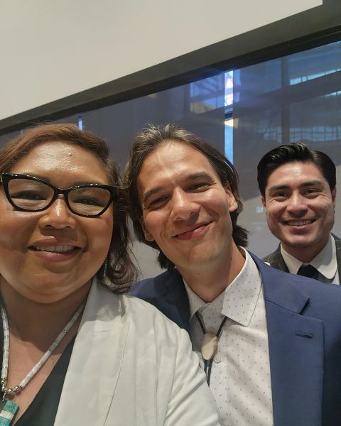 AILCinc's tweet photo. PLSI Champion, Professor Sherri Thomas visited Arizona State University to celebrate Sandra Day O'Connor College of Law's Indian Legal Program convocation with several alumni of AILC's Pre-Law Summer Institute!

Congratulations! https://t.co/Y2GmAUxOTn