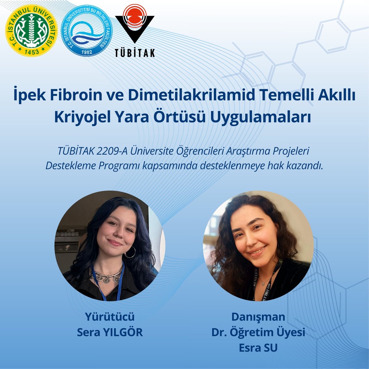 iusubilimleri's tweet photo. Fakültemiz öğrencileri ve öğretim üyelerinden TÜBİTAK 2209-A Üniversite Öğrencileri Araştırma Projeleri Destekleme Programı kapsamında desteklenen proje başarısı🎉 
Öğrencilerimizi ve hocalarımızı tebrik ederiz 🎉 https://t.co/U1Ekr9Fifj