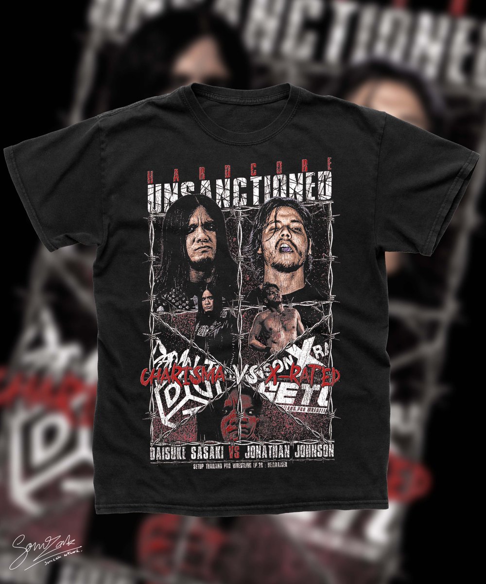 sorn_artwork's tweet photo. Hardcore Unsanctoined | Charisma vs X-Rated

@the_sasaki 
@jonathanjpw_ 

#SETUPTH
#มวยปล้ำไทย
#ddtpro #JonathanJohnson #DaisukeSasaki https://t.co/Qi8lArHzlL