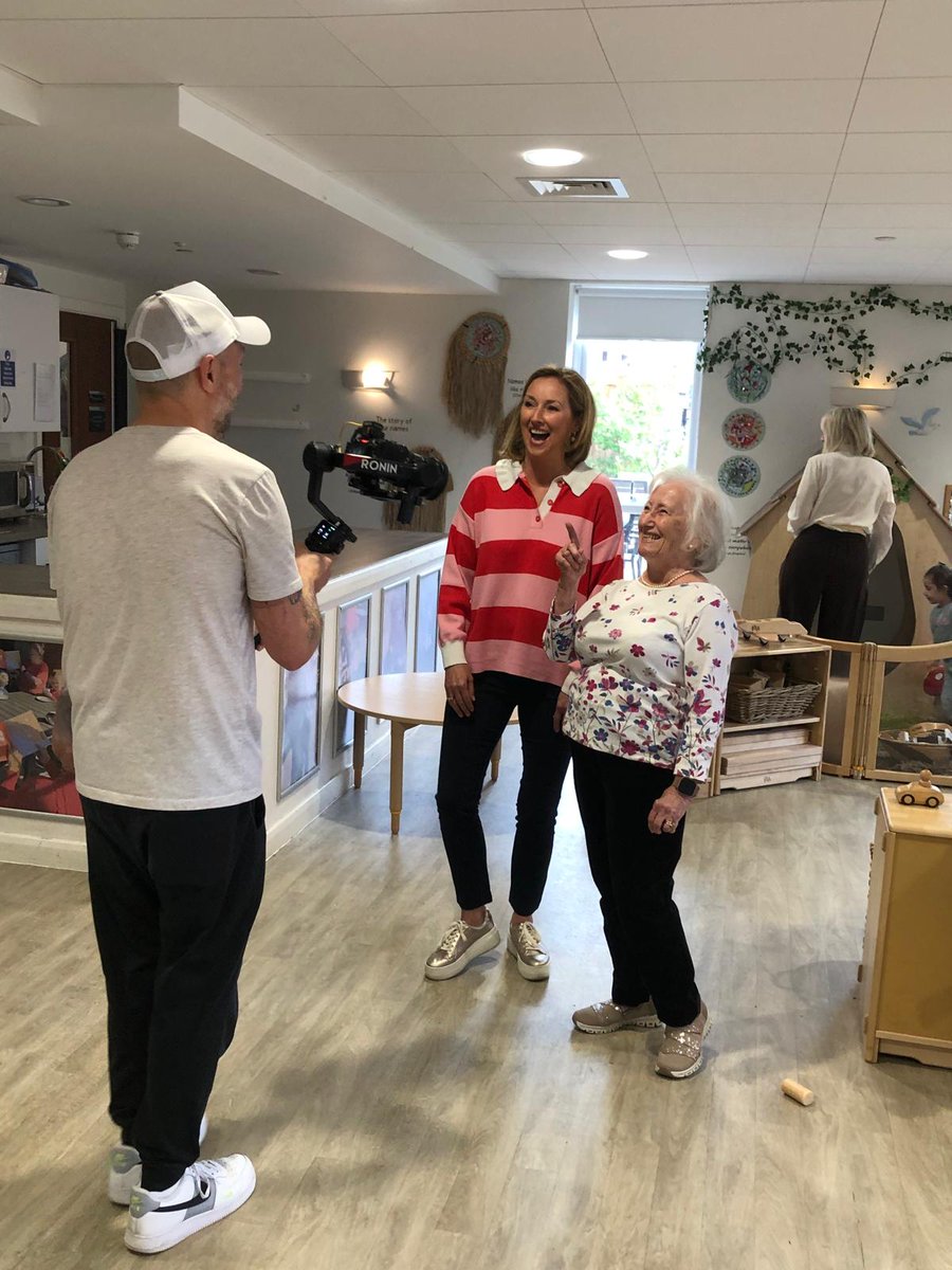BelongVillages's tweet photo. Claire also took the time to interview customers, colleagues, and children  about village and nursery life, and we can't wait to share the final result. 

Watch this space for details of next month's broadcast date.📺 

#SongsOfPraise #Intergenerational #Chester https://t.co/qKp3wxNyaJ