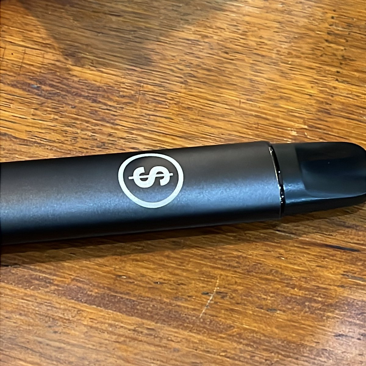 CRUELCRUEL222's tweet photo. engraved slayyyter on my vape out of respect https://t.co/N11bZTx2Aw