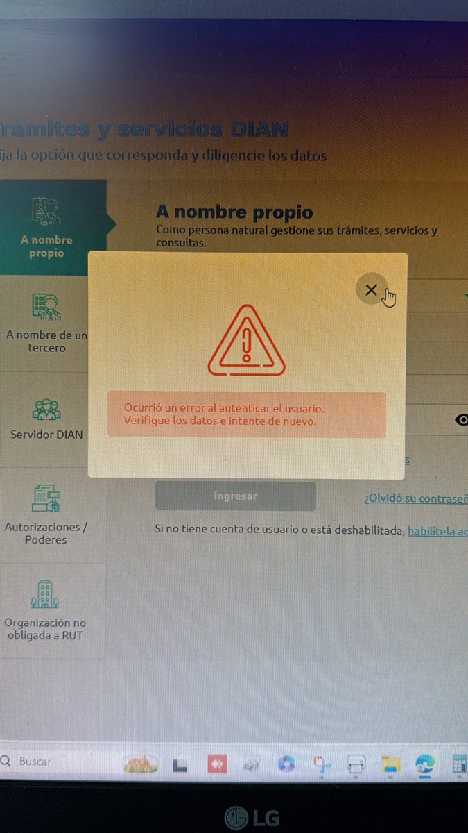 DianiiMar's tweet photo. @DIANColombia estamos intentando acceder a la empresa con los datos del representante legal y no permite. Ya borramos historial y datos de navegación y cambiamos la contraseña. Ayuda tenemos vencimientos encima! https://t.co/Rx5K21xpcf