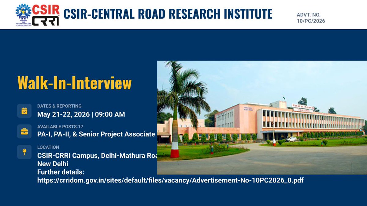 CSIR CRRI tweet media