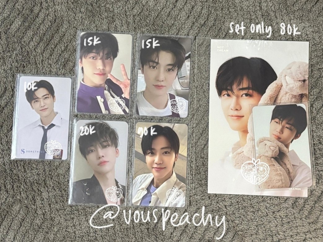 vouspeachy's tweet photo. wts serba serbi jaehyun jaemin 

price on pict yaa! exc adm and pack
take banyak dapat disc
shipping from jakarta barat

kindly mention mee @vouspeachy https://t.co/1bWKS7QURW