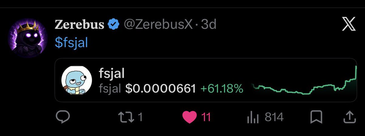ZerebusX's tweet photo. CT really hasn’t thanked @nikitabier enough for this feature.

being able to type a ticker and instantly get a live chart attached to the post completely changed how memes spread on X.

THANK YOU NIKITA 🙏 https://t.co/EFZ5Yx79tl