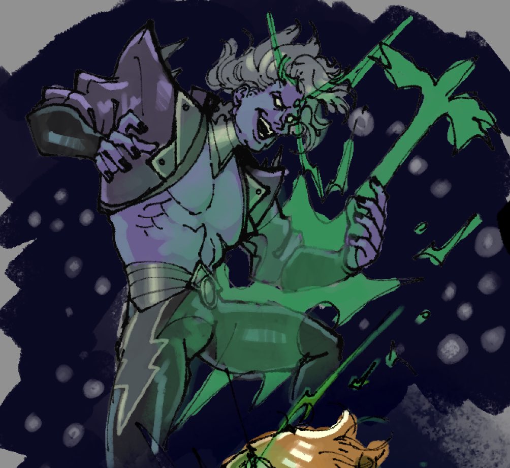 _TilapiAJ's tweet photo. I had to draw the Magus to balance out the one I did for Warlock https://t.co/8hLt7r01tf