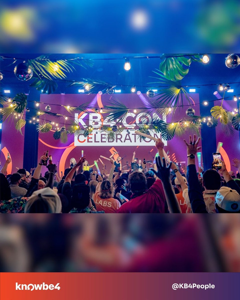 KB4People's tweet photo. The energy this year is unmatched. When we aren't learning from the industry's best, we’ve been busy connecting over running, games, and social hours with our incredible network. 🕹️🥂

Check out the highlights so far! 👉🎥

#KB4CON #KnowBe4 #TechConference #CybersecurityExperts https://t.co/hhYVZ5F3lm