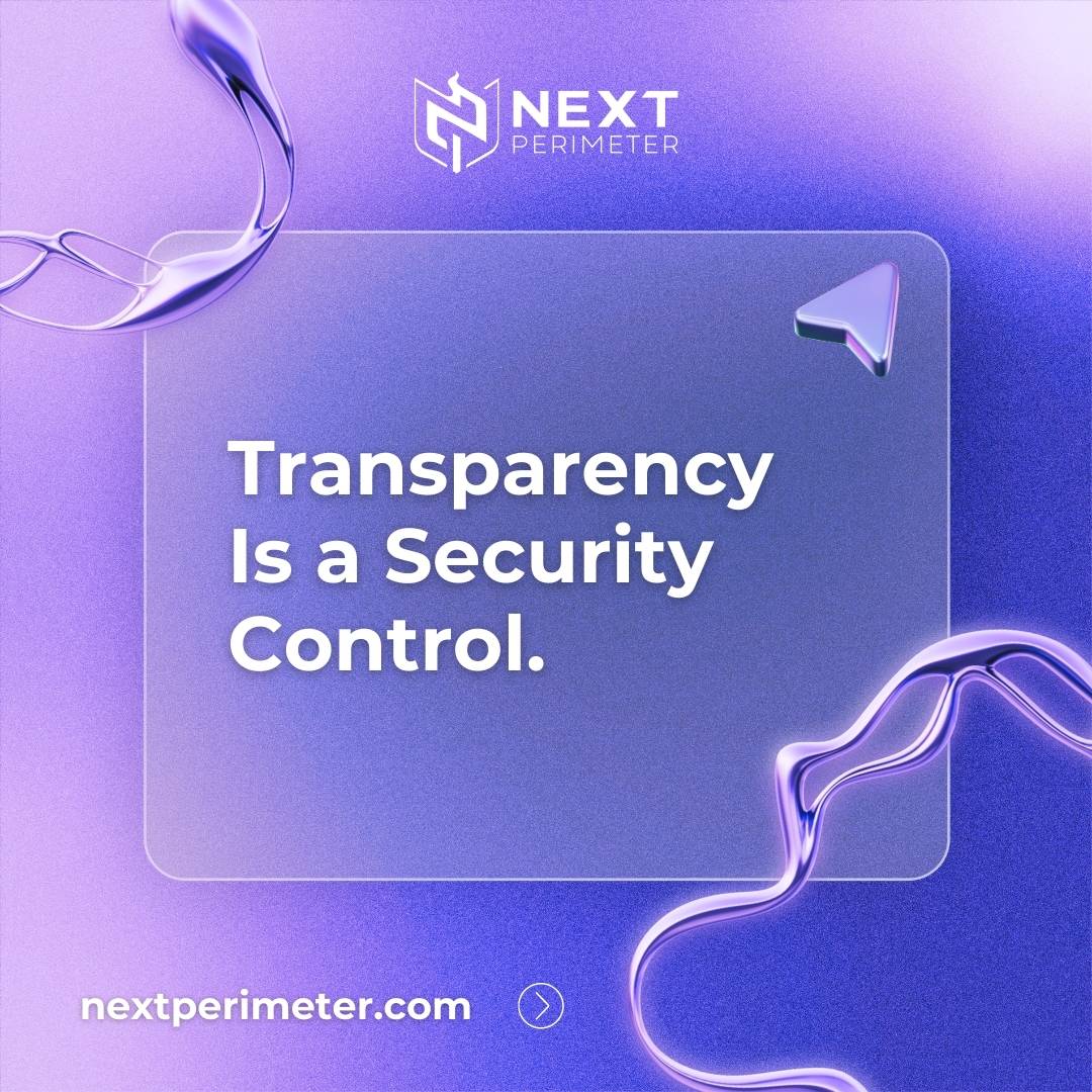 nextperimeter's tweet photo. We name our tools. We publish our process. We explain our architecture. No black boxes, no mystery stacks, because trust requires visibility. https://t.co/T689s8a0X6
