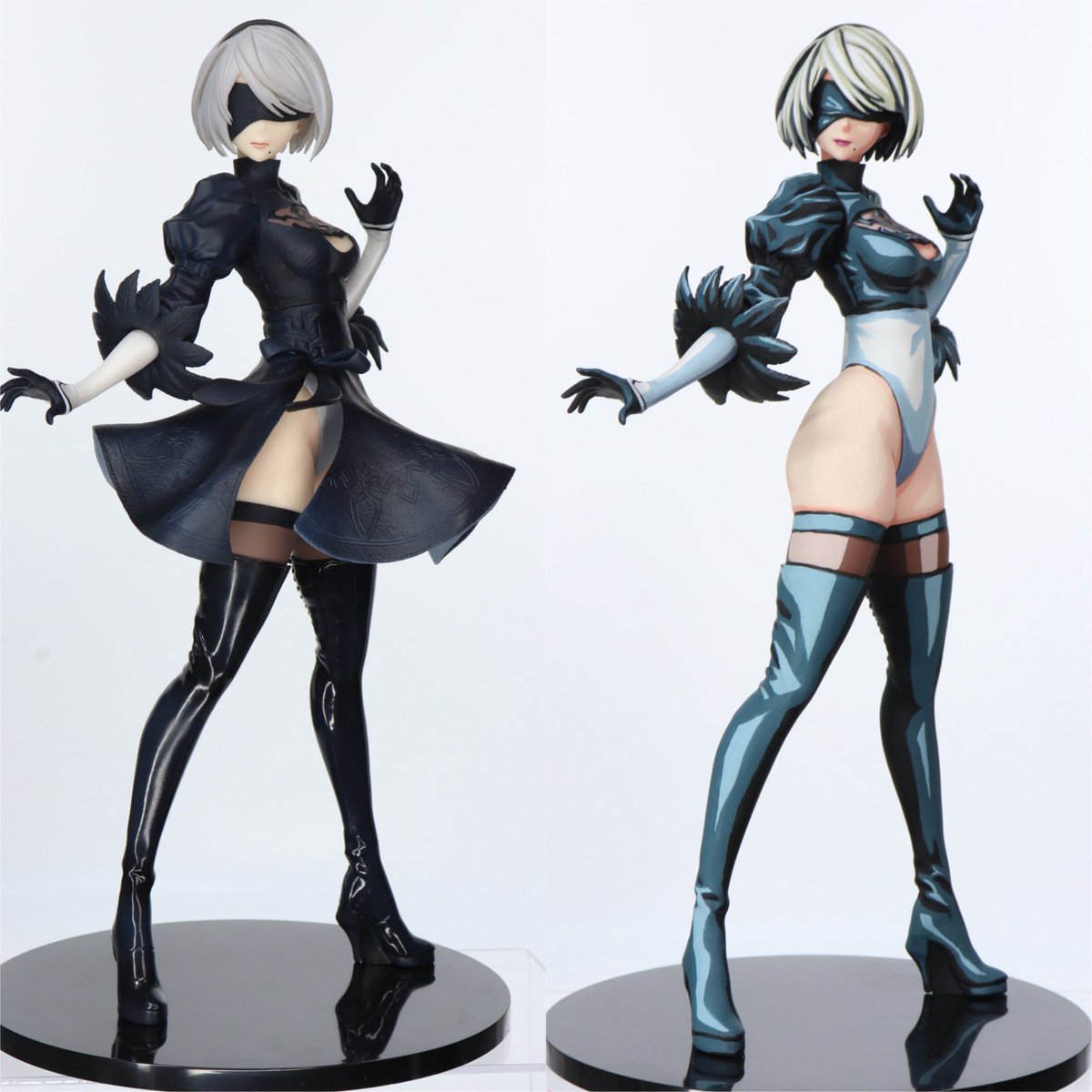 ニーアオートマタ フィギュア 2B リペイント 2次元塗装 Yahoo!オークション - ニーアオートマタ 2B フィギュア フルリペイント