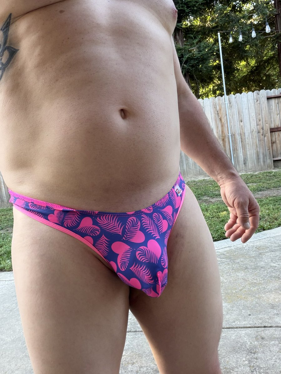 Just a man and his thongs… tweet media
