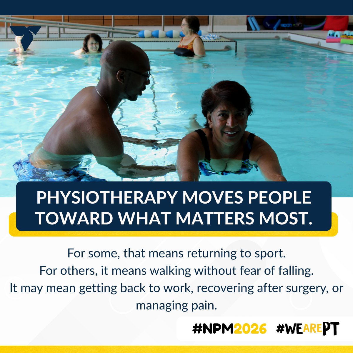 ONTPhysio's tweet photo. This National Physiotherapy Month, OPA is proud to celebrate the profession and the people who help people move toward their goals.

#NationalPhysiotherapyMonth #NPM2026 #WeArePT https://t.co/GM0E9RWnVm