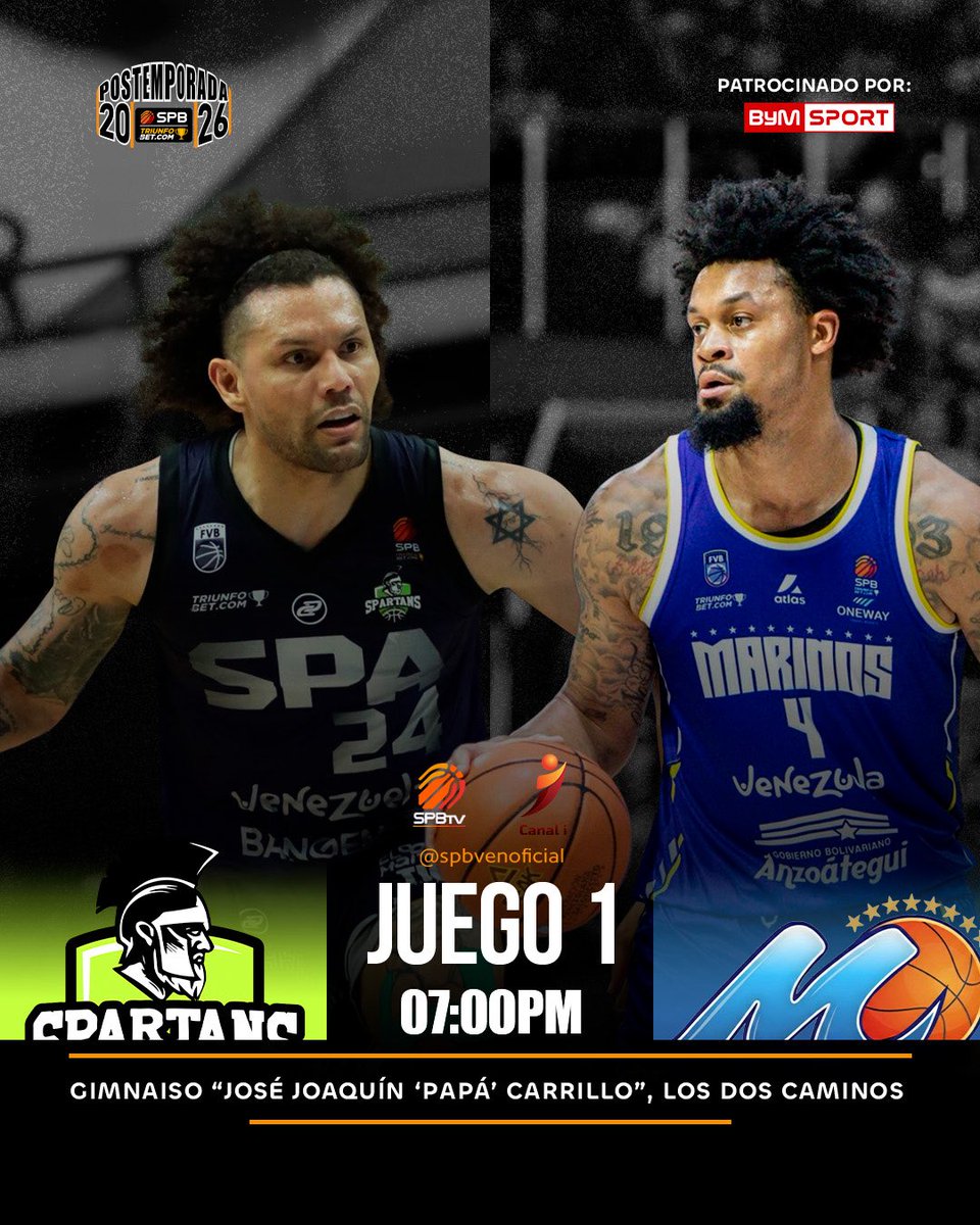 spbvenoficial's tweet photo. Se sube el telón de la postemporada 2026 🔥🔝

Maracaibo, Caracas, Miranda y Margarita serán las ciudades que albergarán la vibrante primera jornada de los Cuartos de Final, en la que 8 equipos empiezan su batalla para un cupo en las semifinales 

¿Se atreven a dar un pronóstico? https://t.co/qAKvBeKe3m
