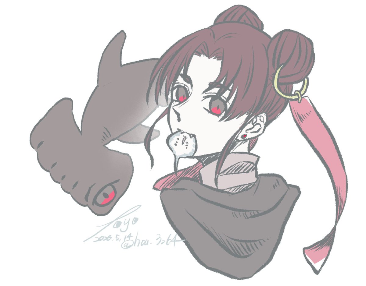 hou_3264's tweet photo. キャラデザしてた〜
シュモクザメむずくて泣いた😭 https://t.co/v6FnlPwEMA