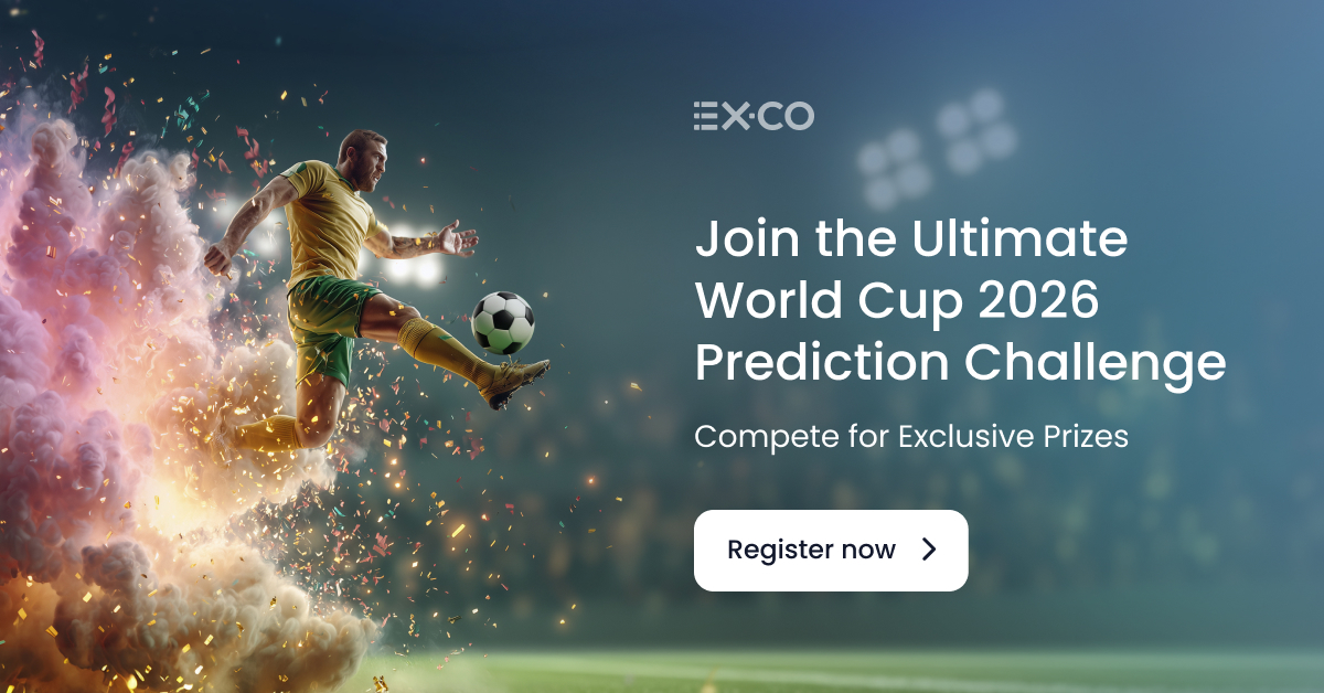 EXCOPlatform's tweet photo. ⚽ The World Cup is here!

Join EX․CO’s World Cup Prediction Challenge and compete with peers across ad tech and media. Make your match predictions and see how you rank.

Sign up to get in the game. 🔗 https://t.co/xCNTIF8tRc 

#WorldCup2026 #AdTech #Tournament #WorldCup https://t.co/LoMv1BVwV5